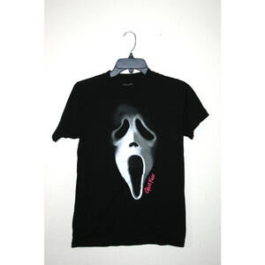 Ghost Face Scream Mask Black T-Shirt Size Small